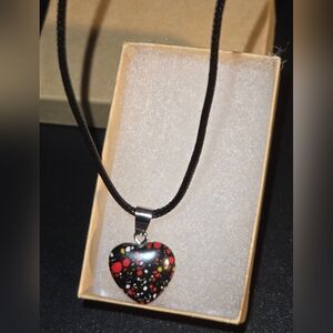 Elegant Burning Pendant Necklace with Intricate Detailing